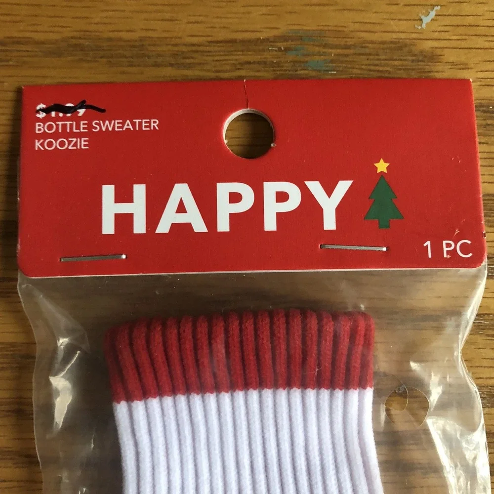 Sweater koozie For Bottles, Christmas Koozie 4 Total